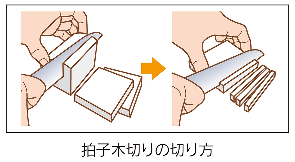 拍子木切りの切り方
